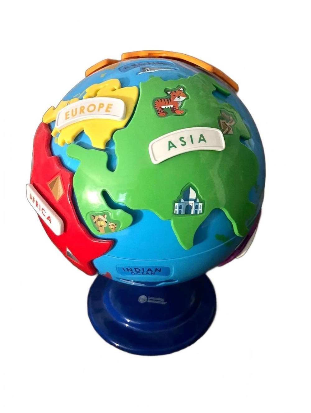 Children's Educational Globe Puzzle Toy - Interactive World Map with Removable